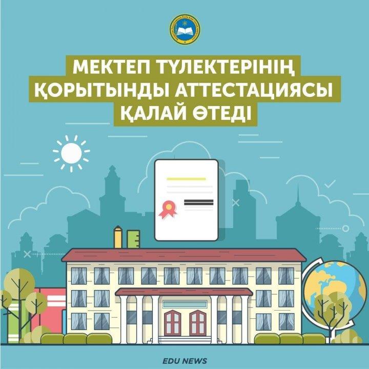 Мектеп түлектерінің қорытынды аттестациясы қалай өтеді?